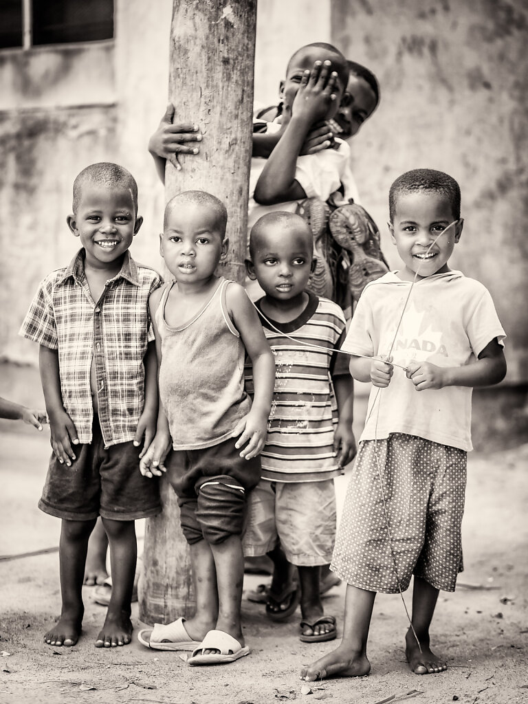 Børn i Afrika BW series 1